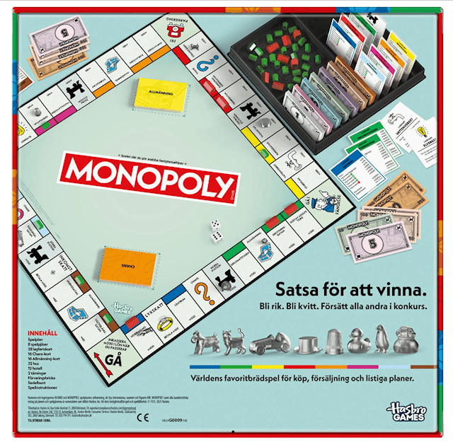 Produktbilde 3 for Monopoly Classic Specialutgåva 90th Year Edition (SE)