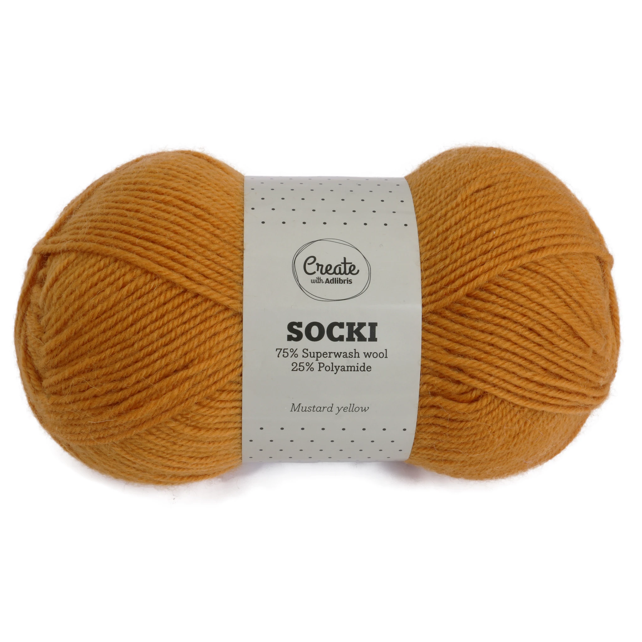 Produktbilde for Socki Garn Ensfarget Ullmiks 100 g Adlibris