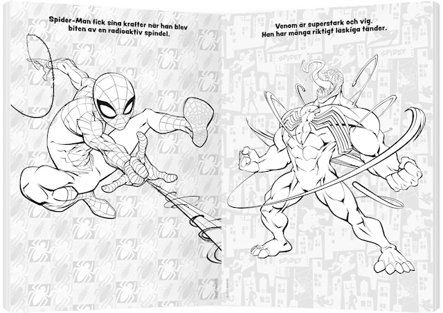 Produktbild 3 för Målarbok Spider-Man med klistermärken, Kärnan