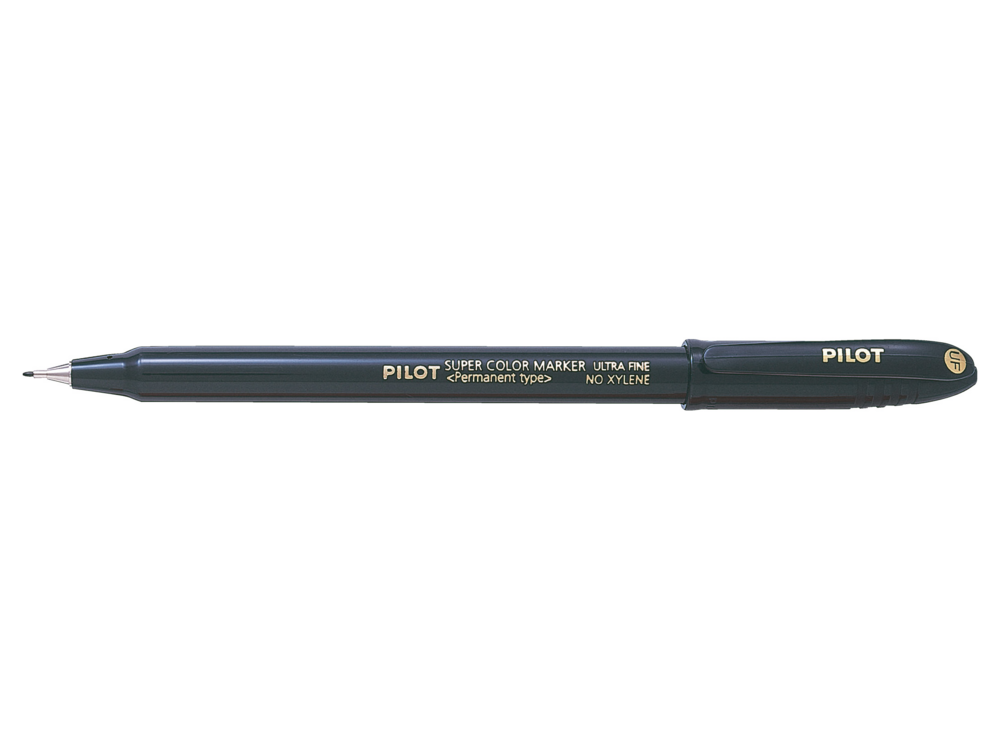 Märkpenna Permanent Ultra Fine, Svart, Pilot