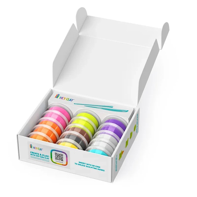 Produktbild 2 för Modellera Härliga Glassar 15-pack Lufttorkande Hey Clay