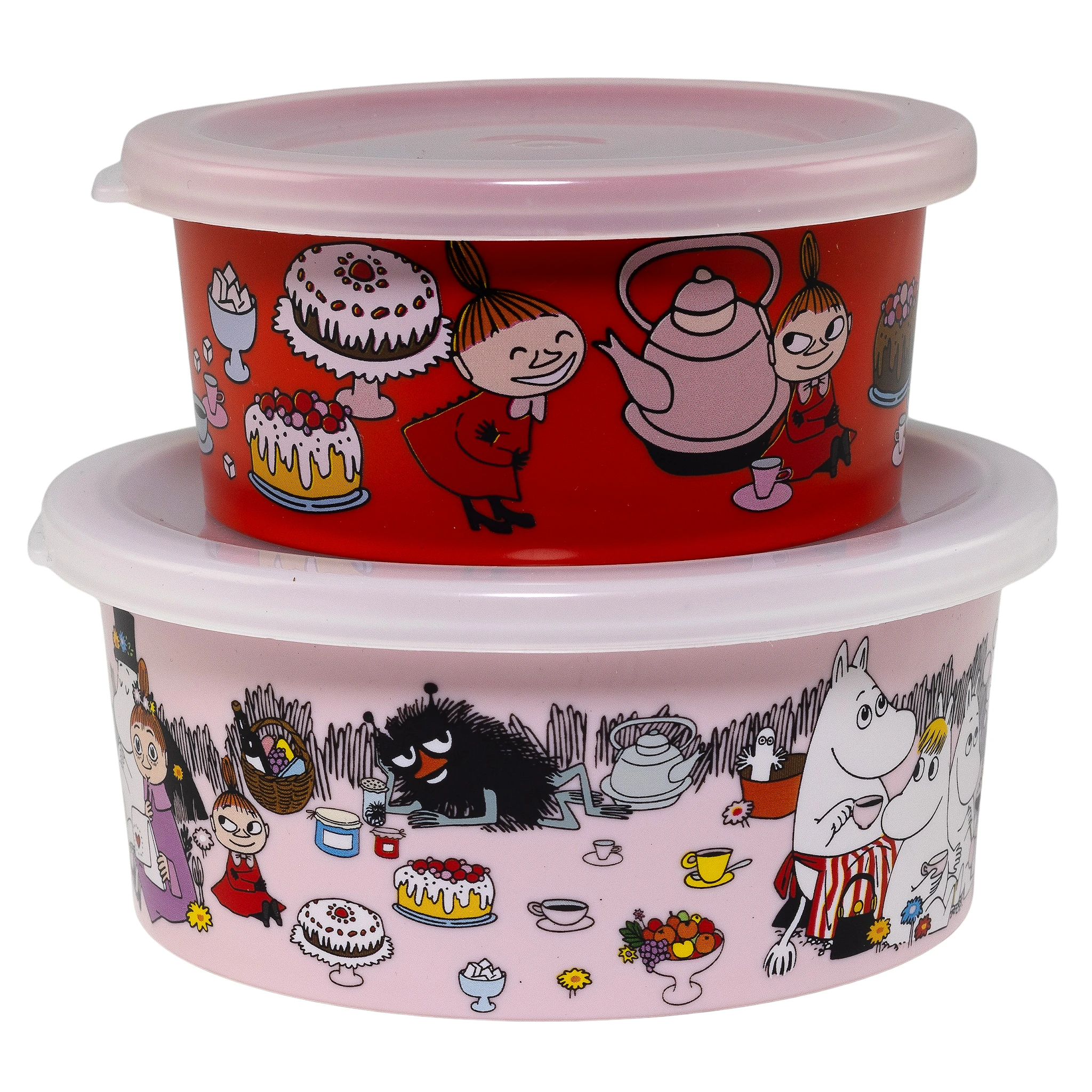 Produktbild för Mumin Picknick Lilla My Snackbox 2-pack Rätt Start