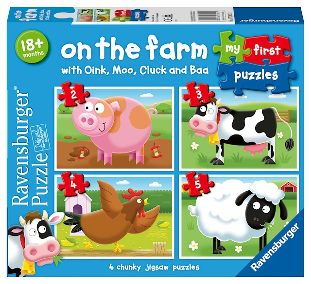 On The Farm Ensimmäinen Palapelini 2/3/4/5 palaa, Ravensburger