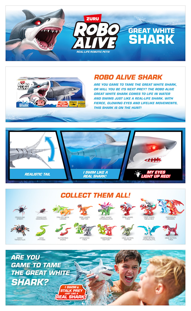 Produktbild 6 för Robothaj Shark Attack Roboalive
