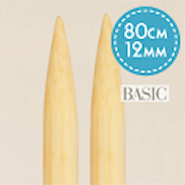 Basic Rundstickor Björk 80 cm 12 mm Drops