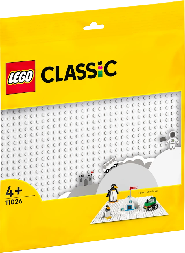 Vit basplatta LEGO® Classic (11026)