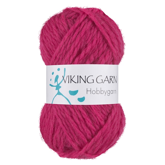 Hobbygarn 50 g Stark rosa 963 Viking Garn