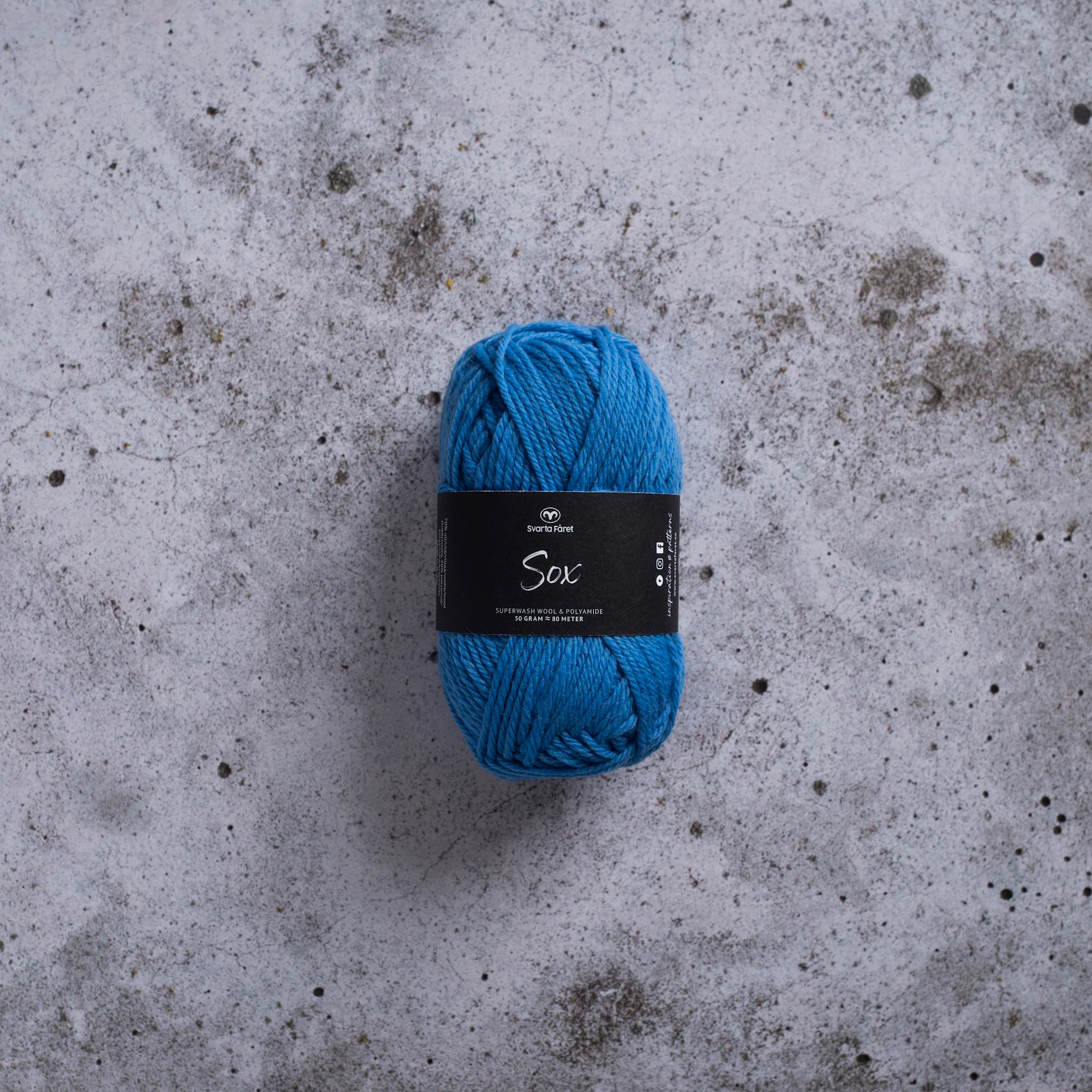 Produktbilde for Sox Garn Ullmiks 50 g Svarta Fåret