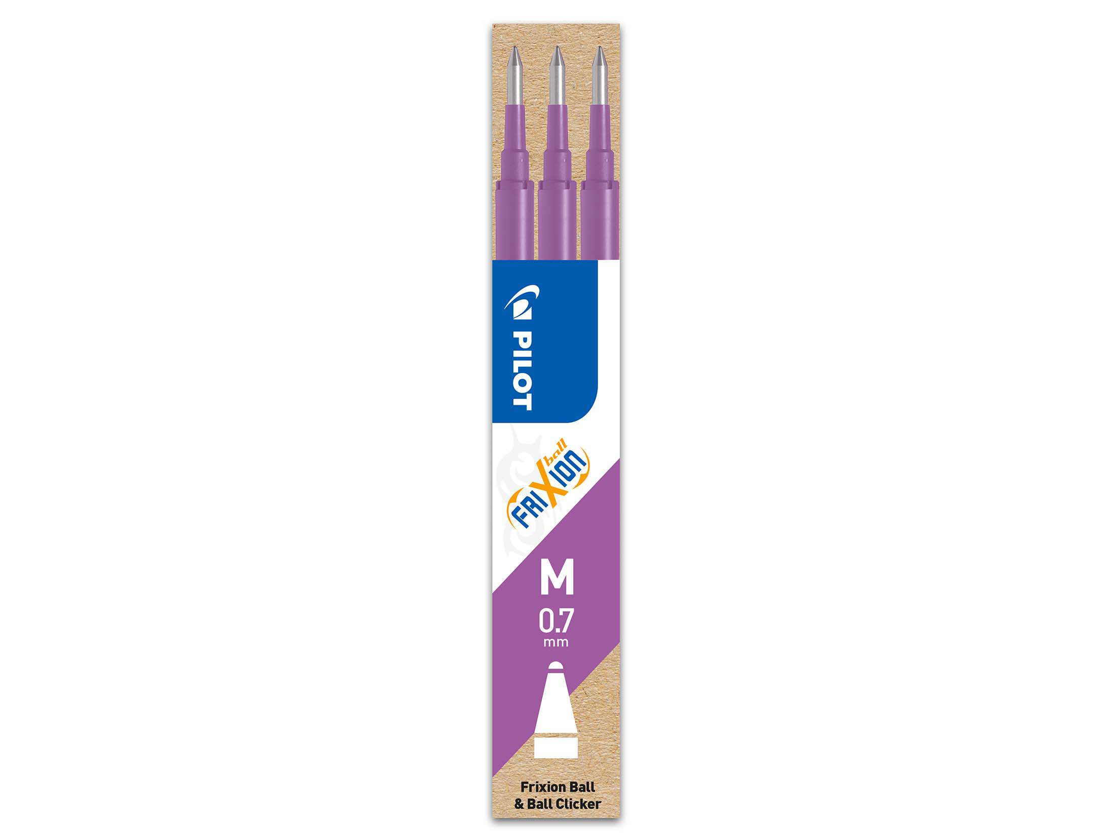 Patron Refill Frixion 0,7mm Purple 3-pack Pilot