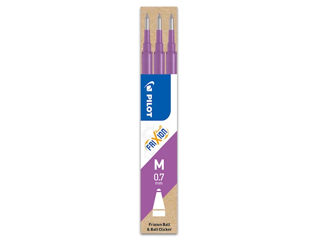 Patron Refill Frixion 0,7mm Purple 3-pack Pilot