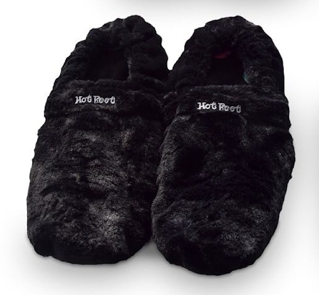 Tuotekuva 1 - Hot Feet Deluxe -Lämpötossut Mustat Mikamax