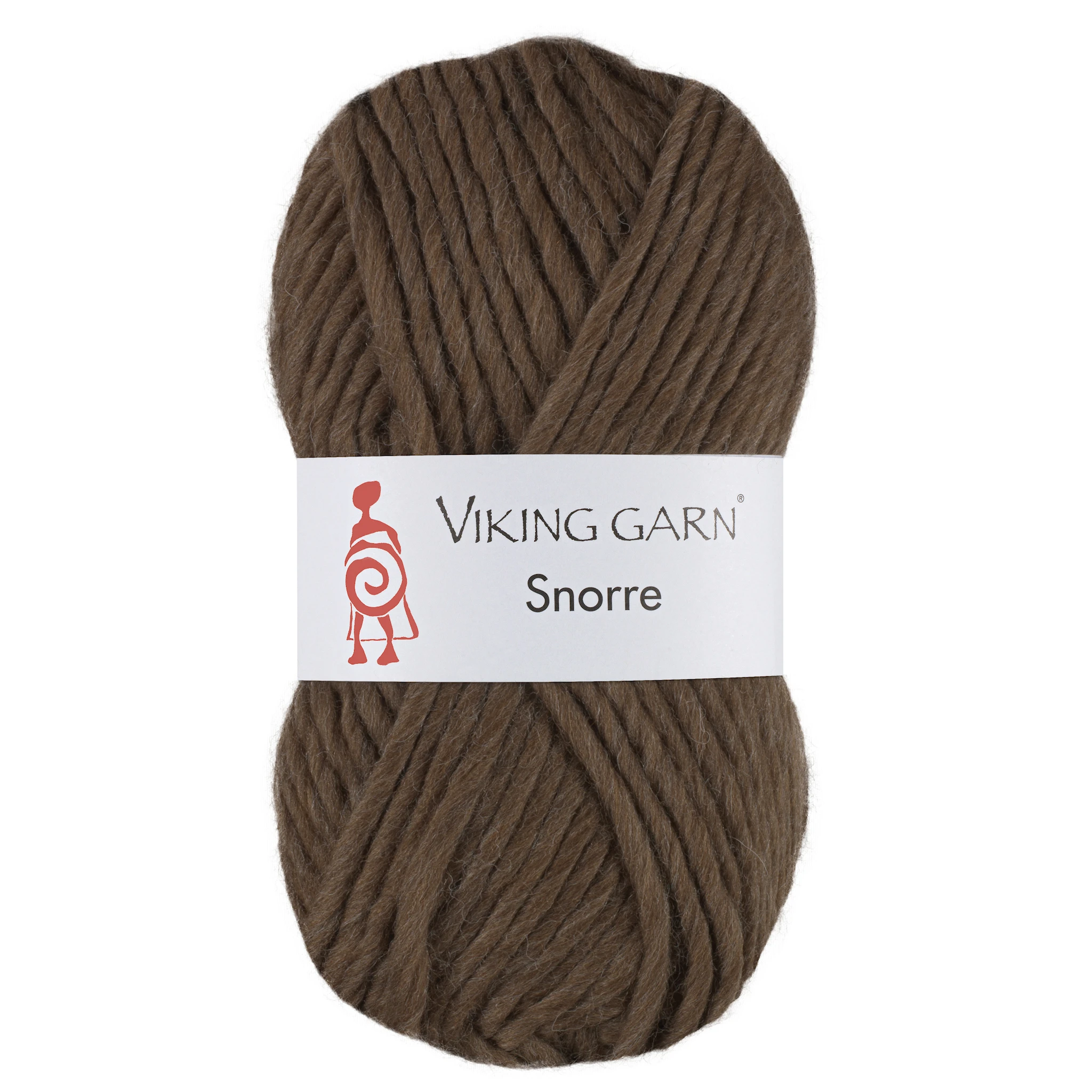 Produktbild för Snorre 100 g Brun 208 Viking Garn
