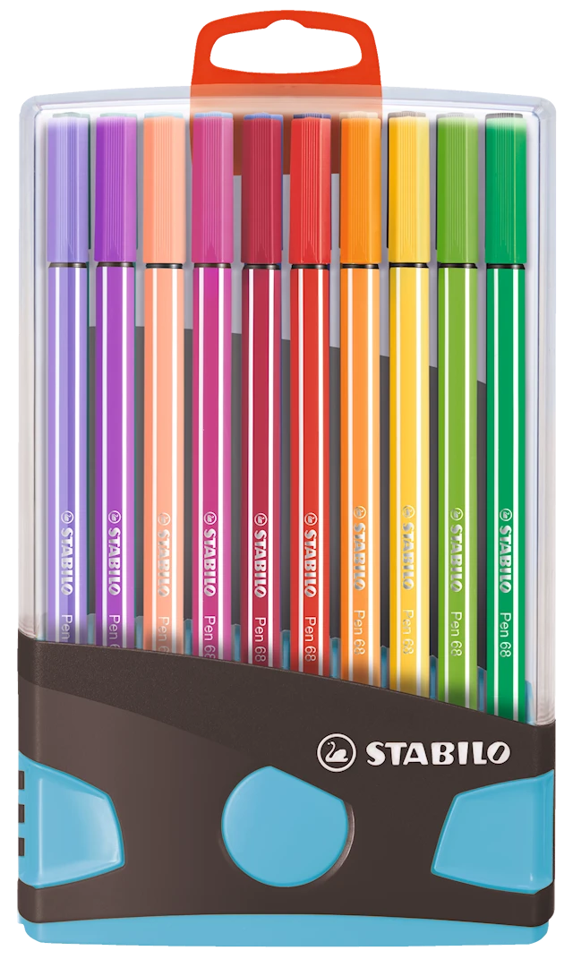 Pen 68 ColorParade 20-pack Blå STABILO