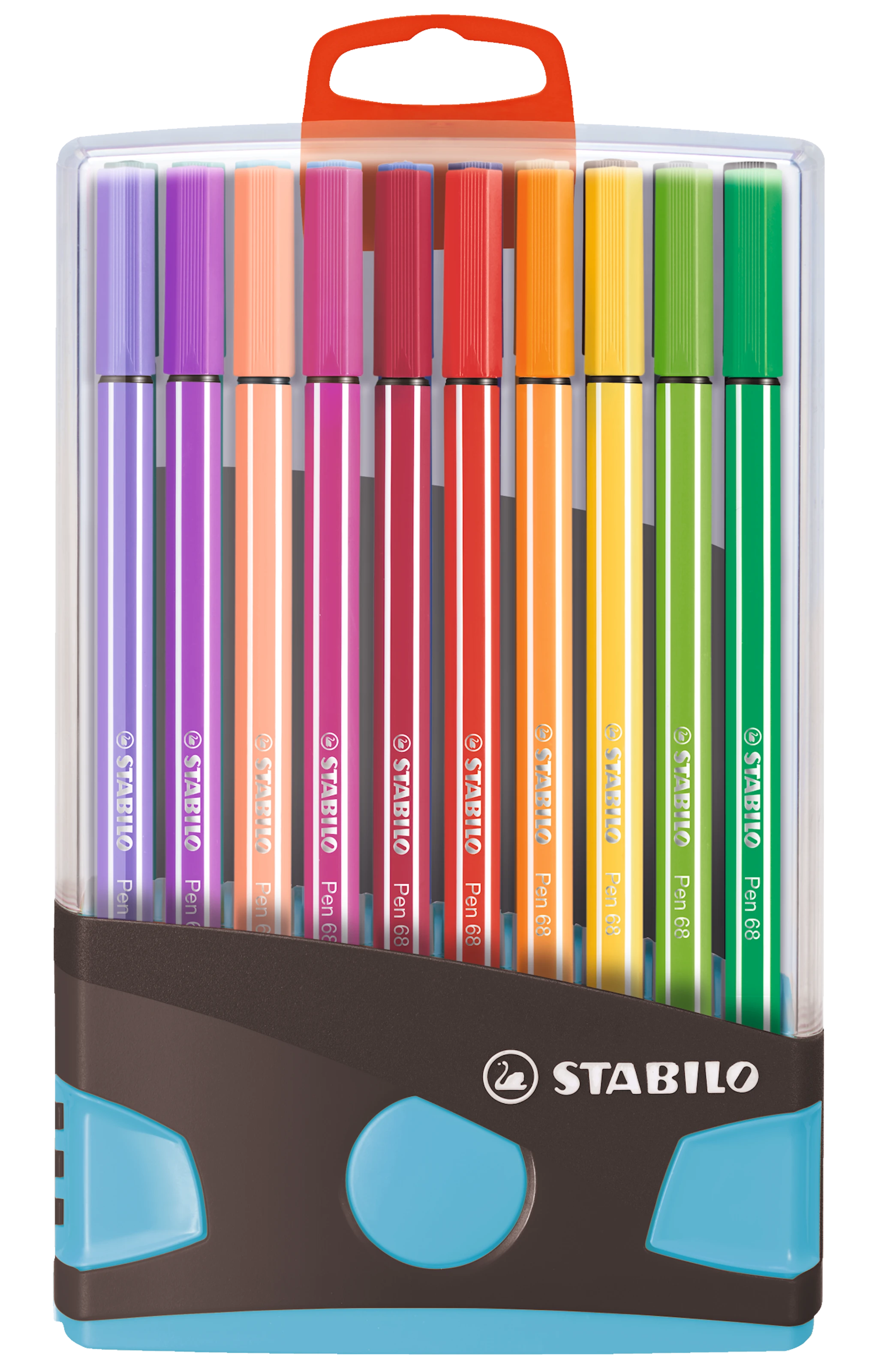 Tuotekuva ille STABILO Pen 68 ColorParade Blue/Antrachite, Kuitukärkikynä 1 mm