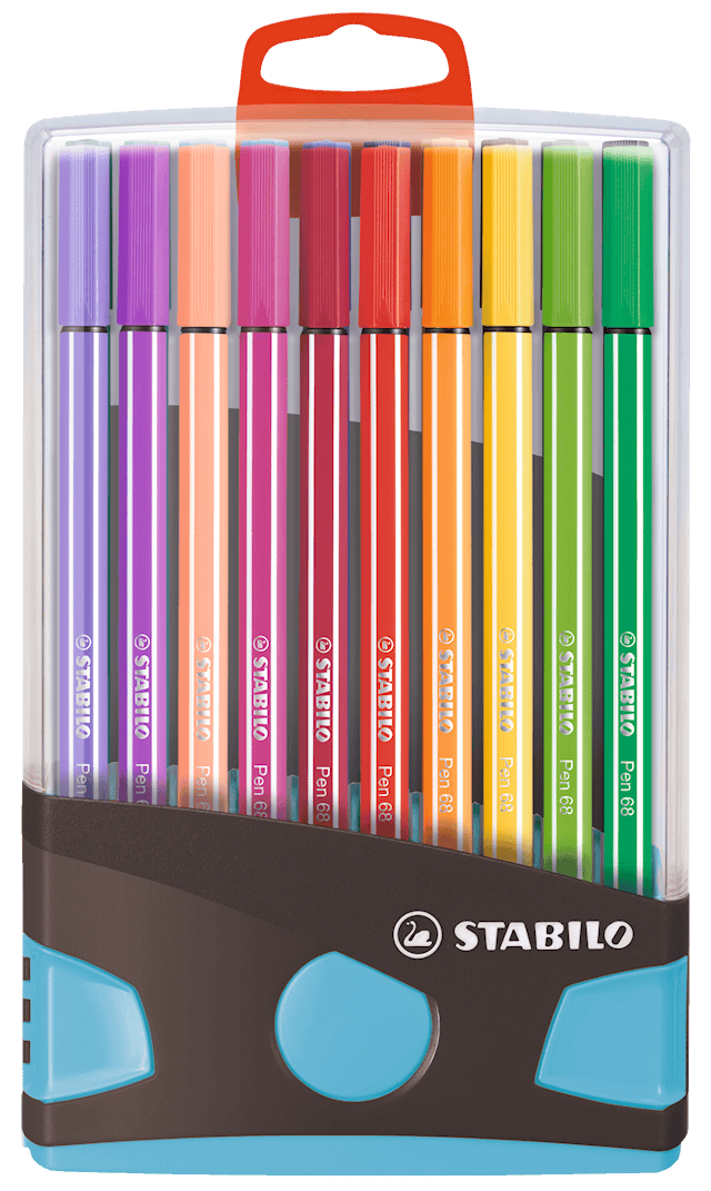 Tuotekuva 1 - STABILO Pen 68 ColorParade Blue/Antrachite, Kuitukärkikynä 1 mm