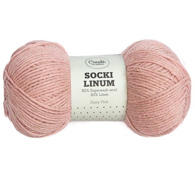 Produktbild 1 för Socki Linum 100 g Dusty Pink C108 Adlibris