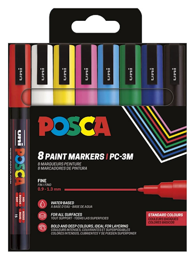 Posca Marker Set 8-p basfärger