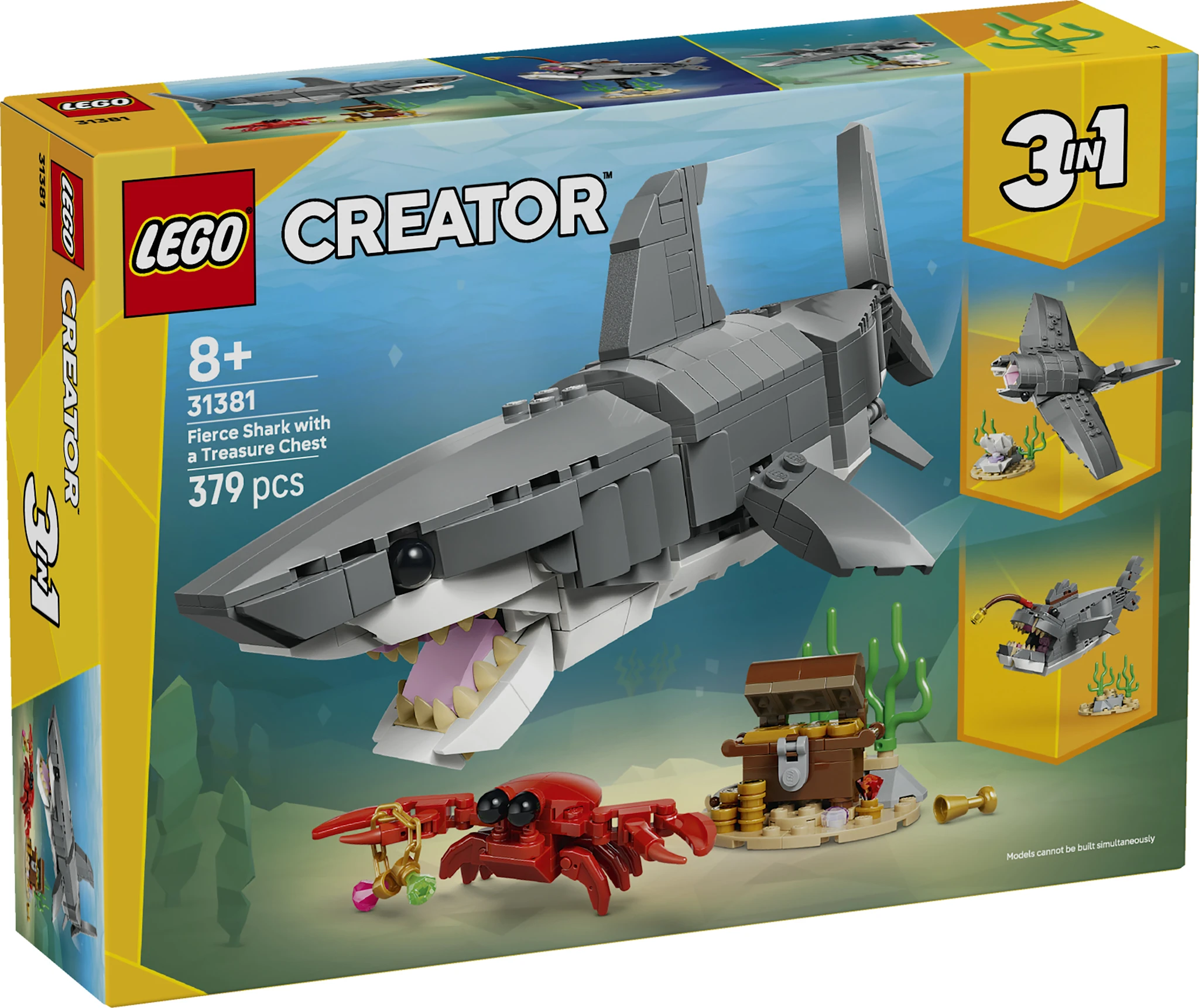 Tuotekuva ille Hurja hai ja aarrearkku LEGO® Creator (31381)