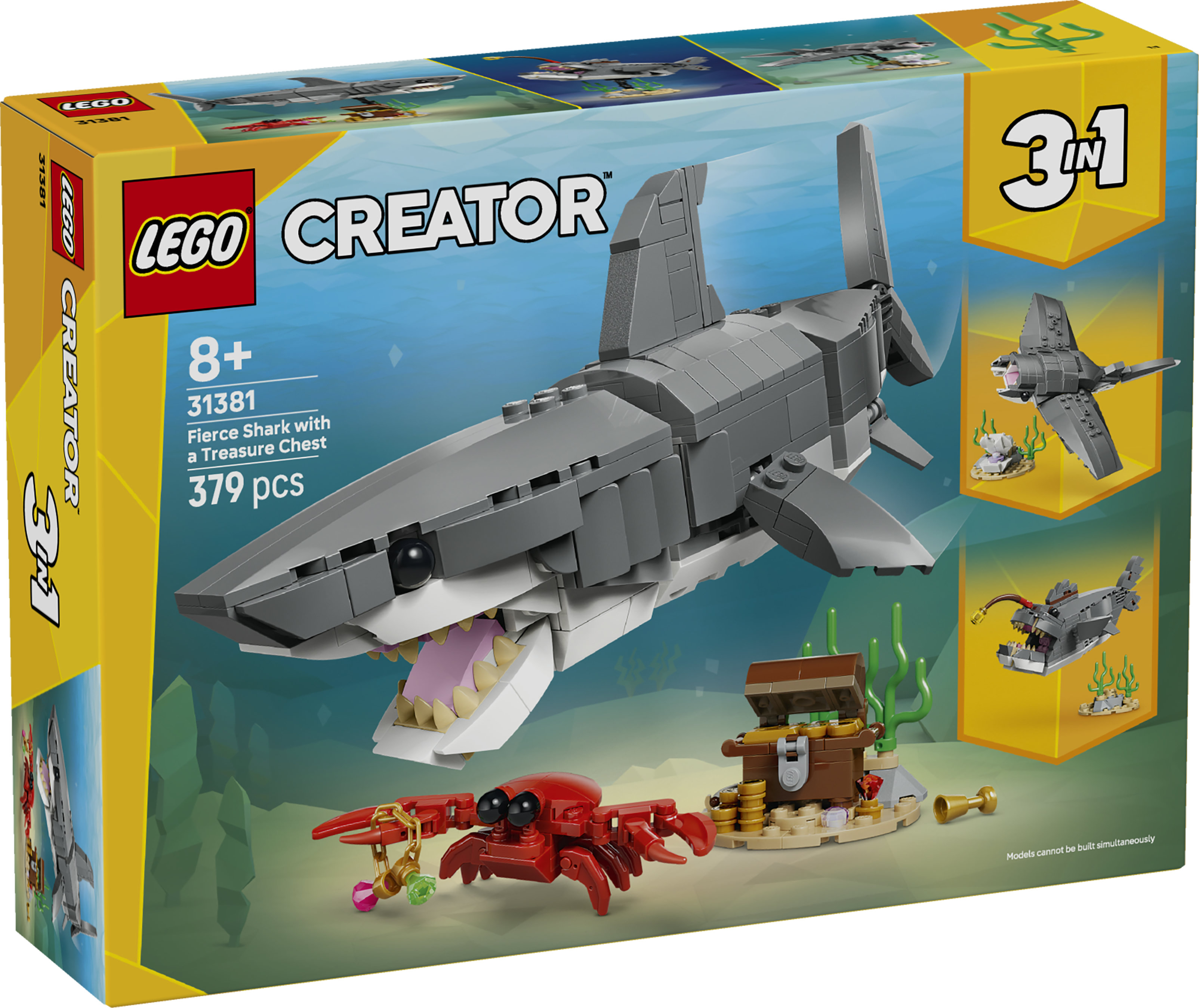 Vildsint haj med skattkista LEGO Creator (31381)