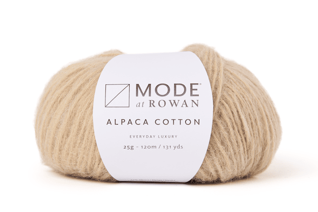 Alpaca Cotton sekoitelanka, 50 gr Champagne 015, Mode at Rowan