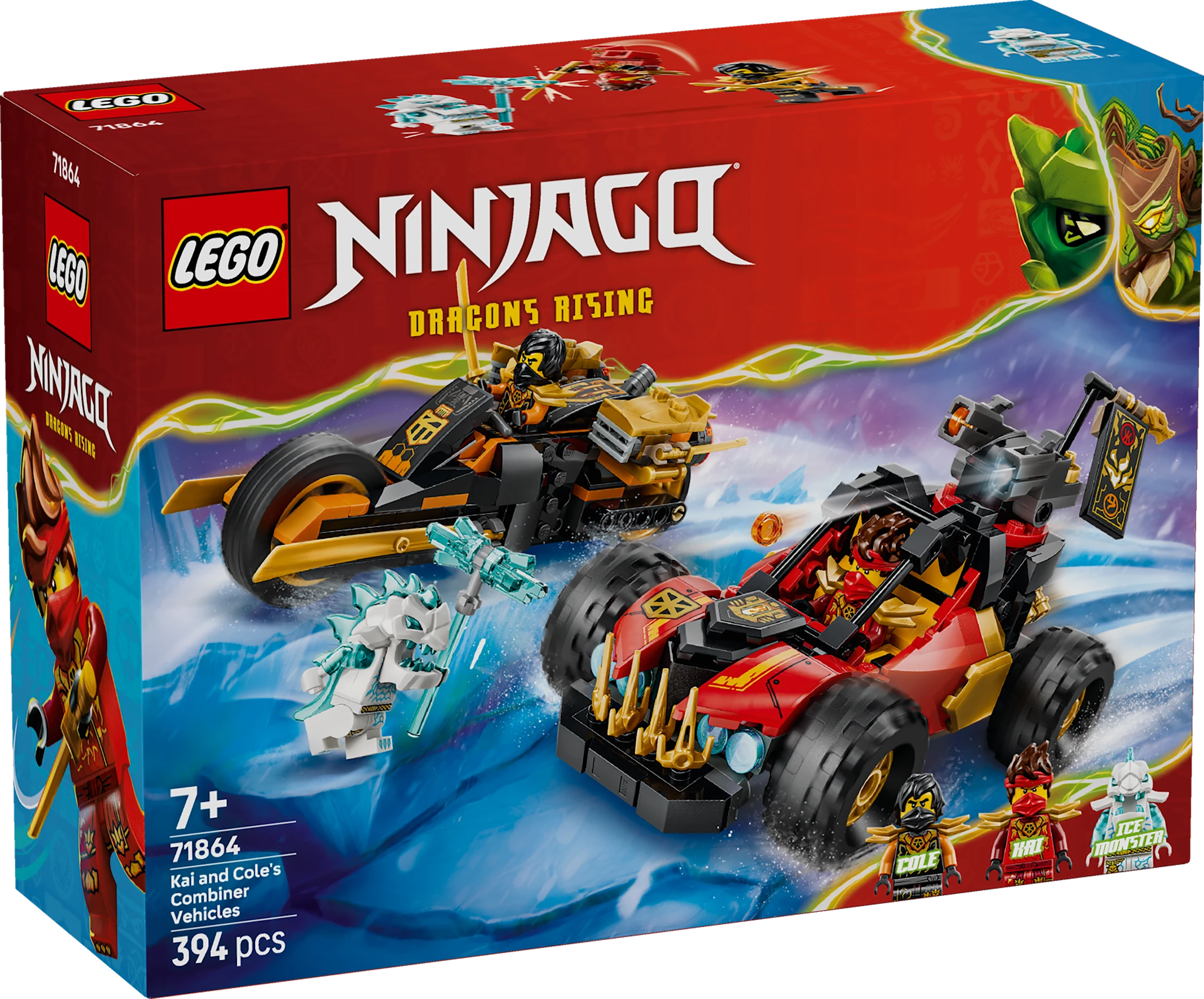 Tuotekuva ille Kain ja Colen yhdistelmäajoneuvot LEGO® NINJAGO® (71864)
