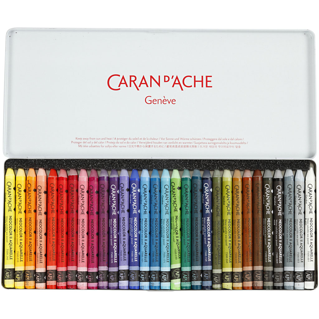 Akvarellkritor 30 F&auml;rger Caran D'ache