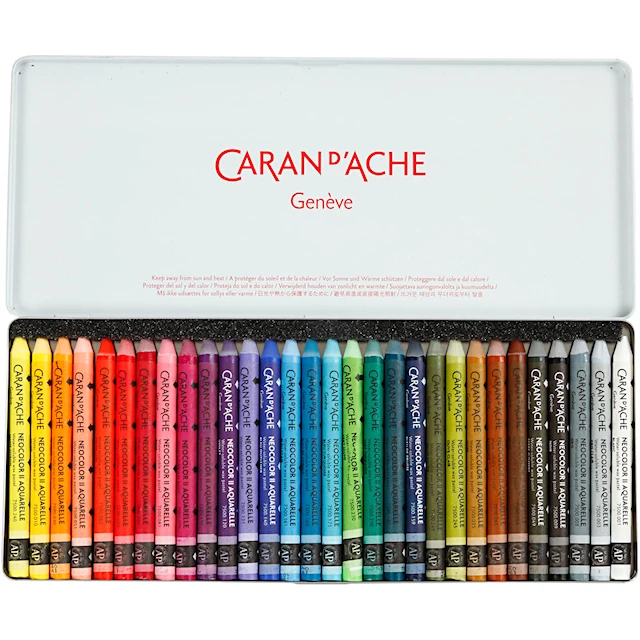 Akvarellkritor 30 Färger Caran D'ache