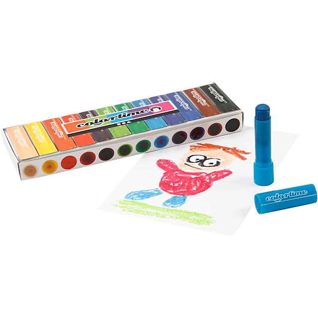 Tuotekuva 5 - Soft Color Stick, Pit. 8 cm, värilajitelma, 12 kpl/ 1 pkt