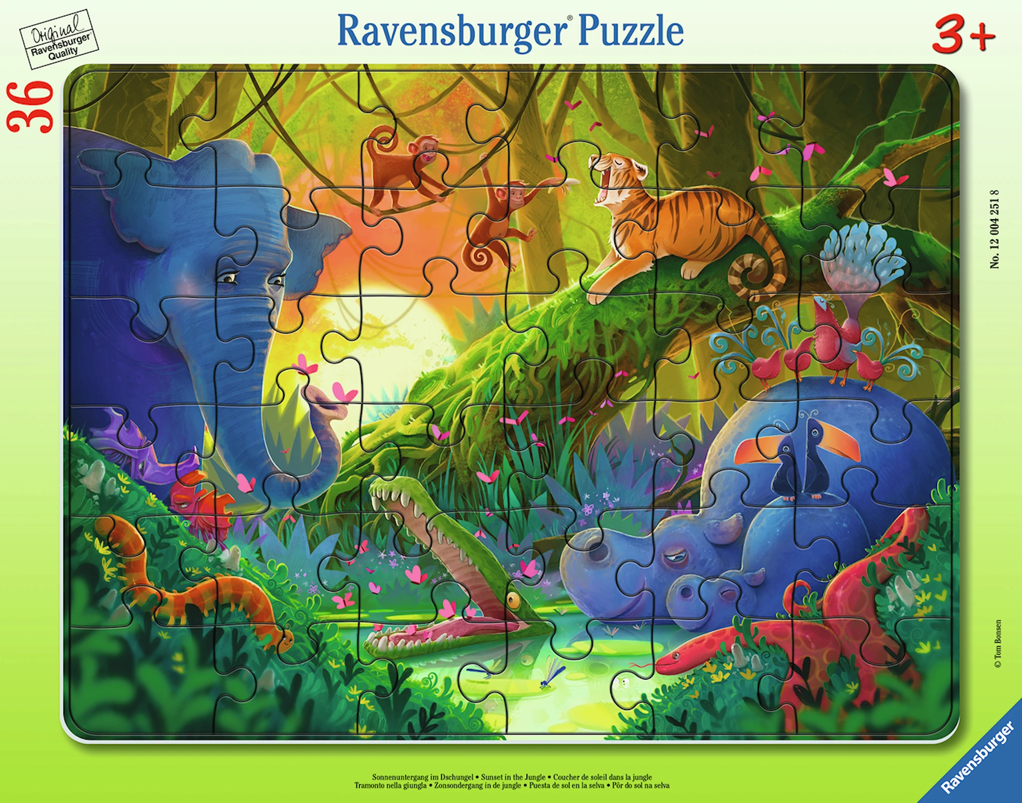 Tuotekuva ille Jungle Lasten palapeli 30–48 palaa Ravensburger