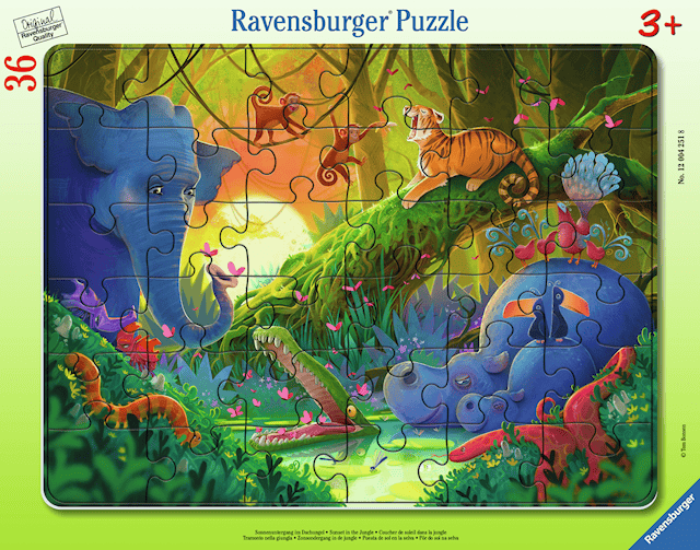 Jungle Lasten palapeli 30–48 palaa Ravensburger