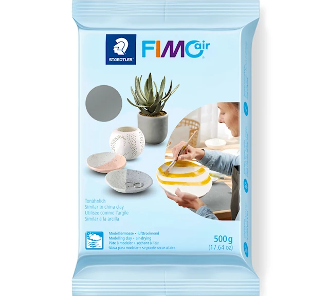FIMO Air modellera 500g Grå Staedtler
