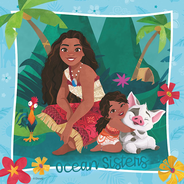 Produktbild 5 för Disney Vaiana 2 3x49p Ravensburger