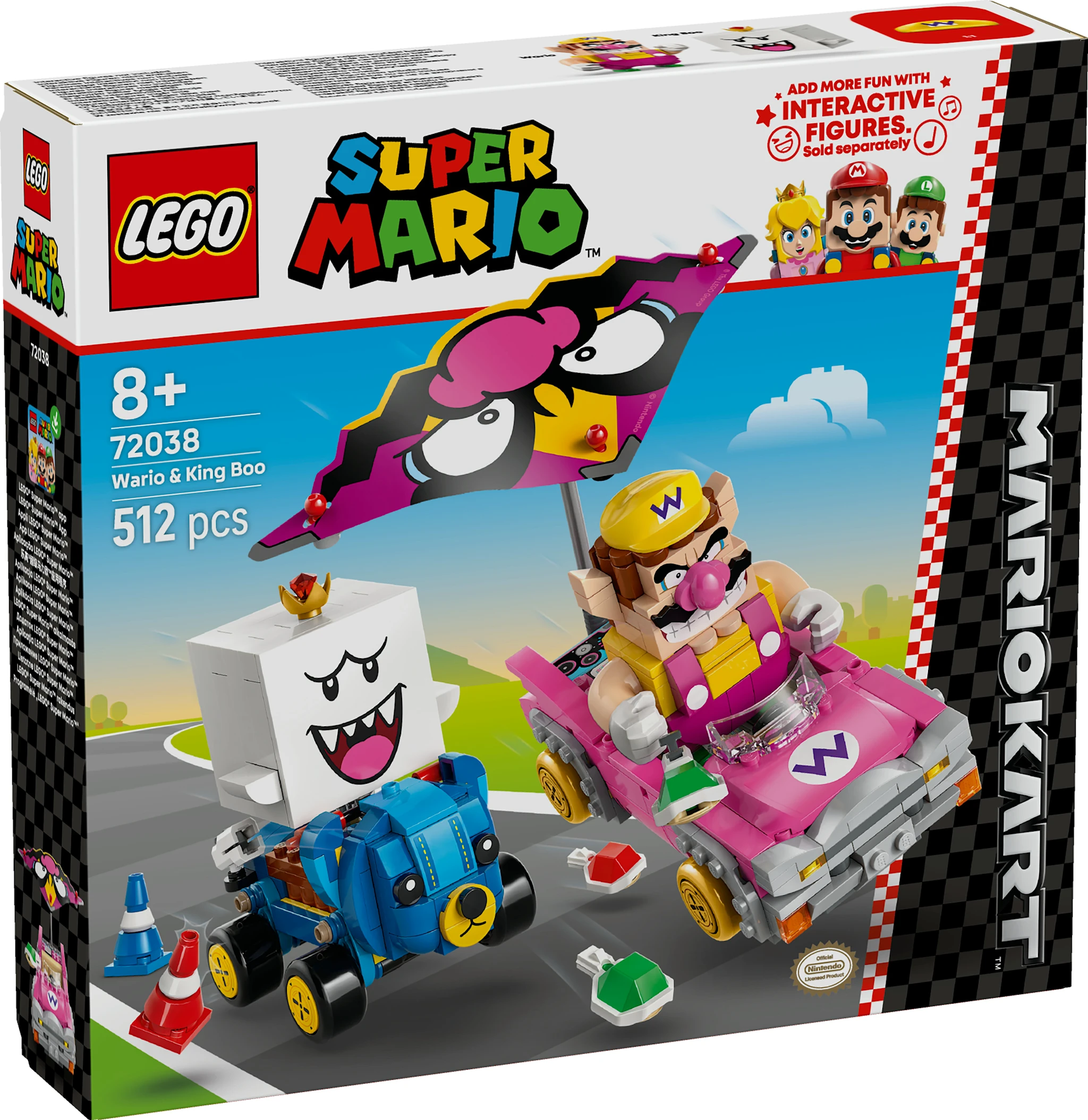 Tuotekuva ille Mario Kart™ – Wario ja King Boo LEGO® Super Mario (72038)