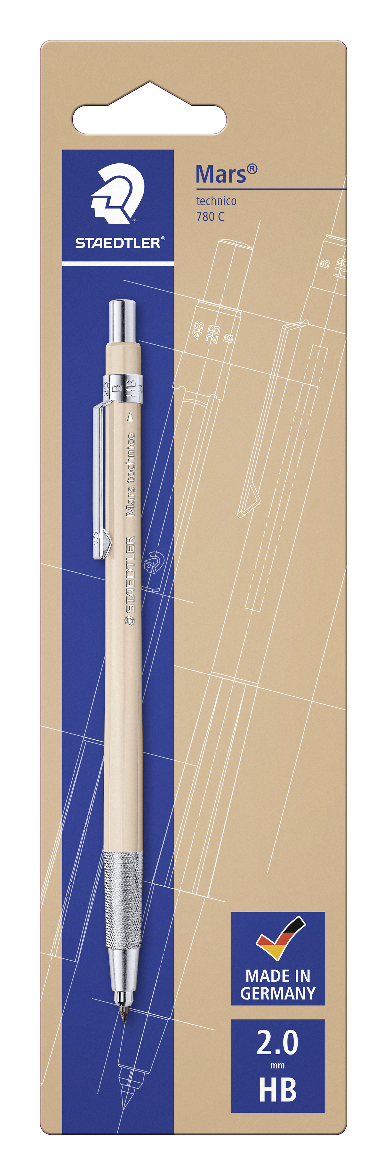 Lyijytäytekynä Mars Technico HB Hiekka Staedtler