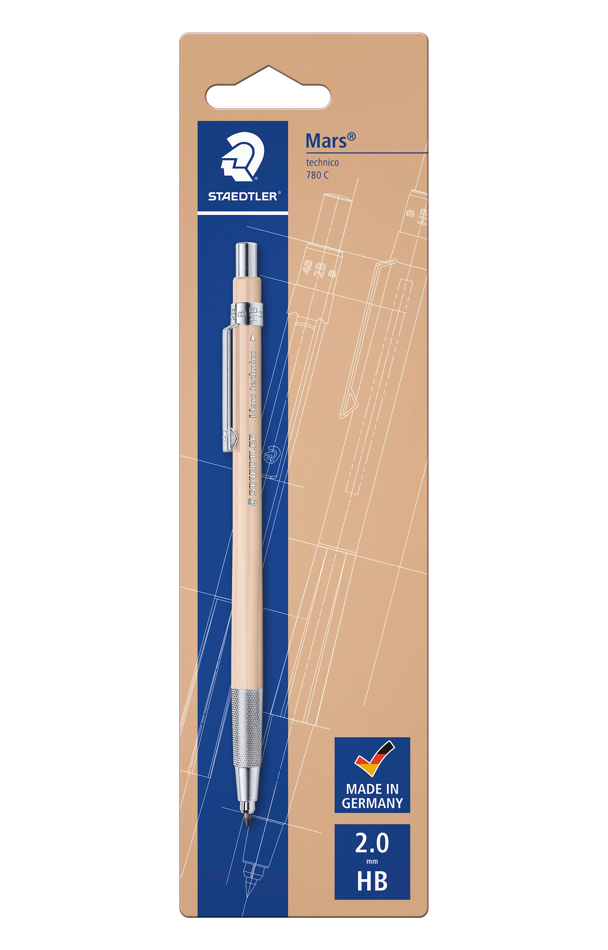 Tuotekuva ille Lyijytäytekynä Mars Technico HB Hiekka Staedtler