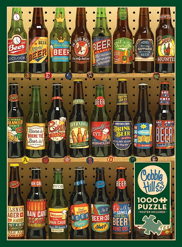 Pussel Beer Collection 1000 bitar, Cobble Hill