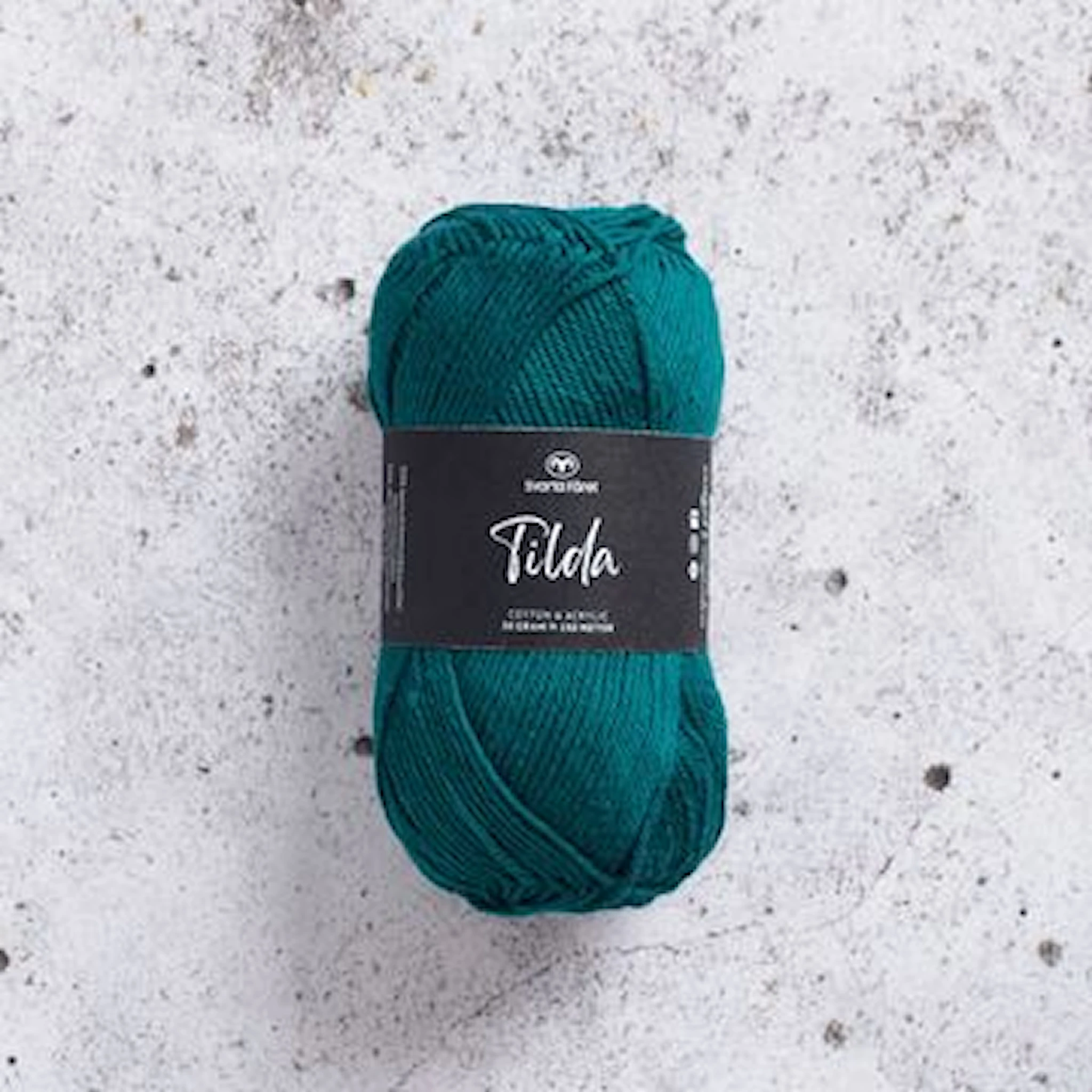 Produktbild för Tilda Garn Bomullsmix 50g Svarta Fåret