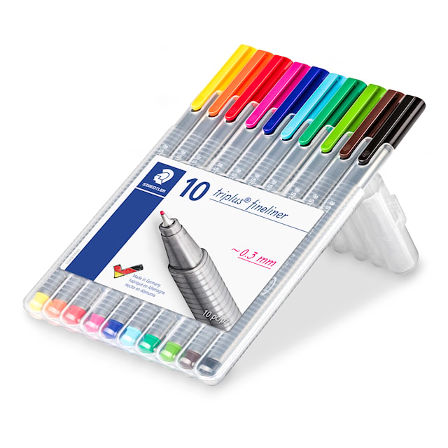 Tuotekuva 3 - Fineliner STAEDTLER triplus 10 väriä