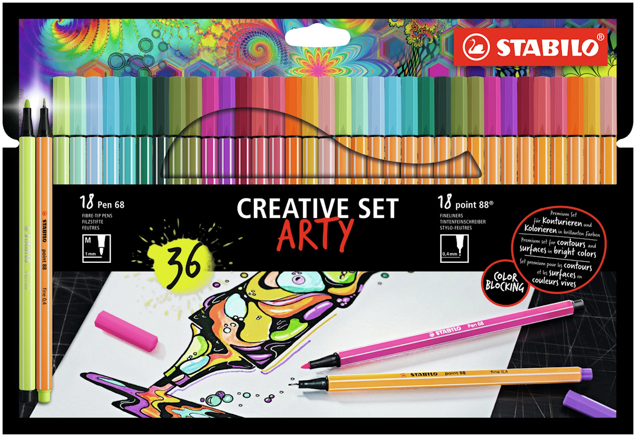 Tuotekuva ille Creative Set Arty 36-kpl Stabilo