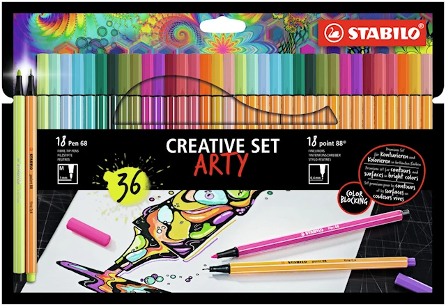 Creative Set Arty 36-kpl Stabilo