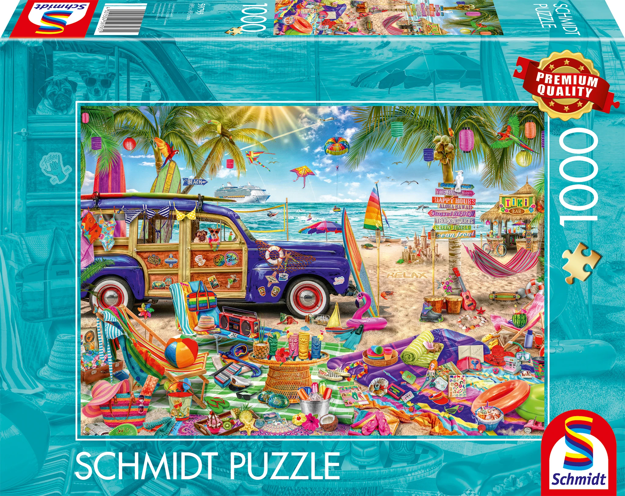 Produktbilde for Puslespill A sunny break at the seaside 1000 brikker Schmidt