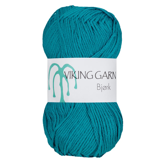 Bjørk 50 gr Turkis 529 Viking Garn