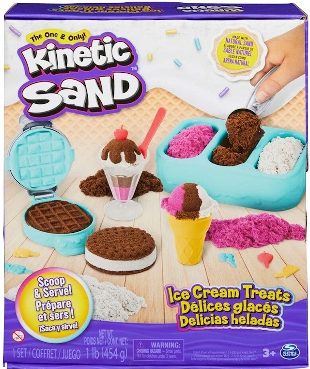 Kinetic Sand Glassgodsaker Lekset