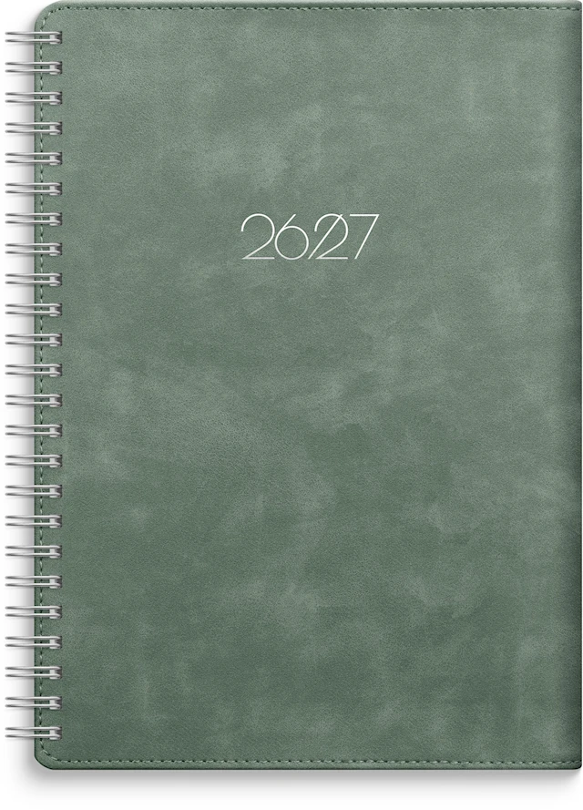 Kalender 26/27 Senator A5 Twist grön Burde