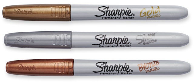 Tuotekuva 2 - Tussikynä Sharpie 1,4 mm Kulta, Hopea, Pronssi 3 kpl