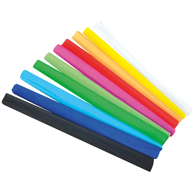 Kräppapper regnbåge 10-pack Playbox