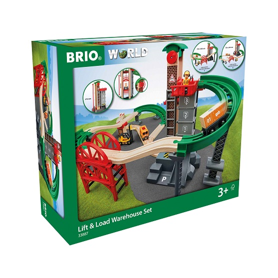 BRIO World - 33887 Nosta ja lastaa -varastosetti