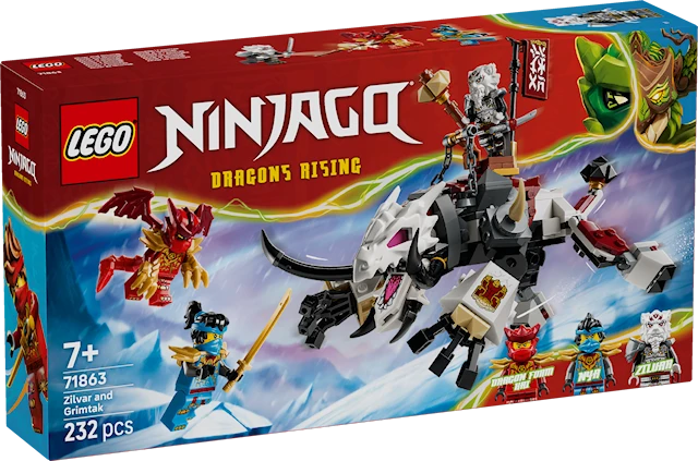 Zilvar och drakodjuret Grimtak LEGO® NINJAGO® (71863)