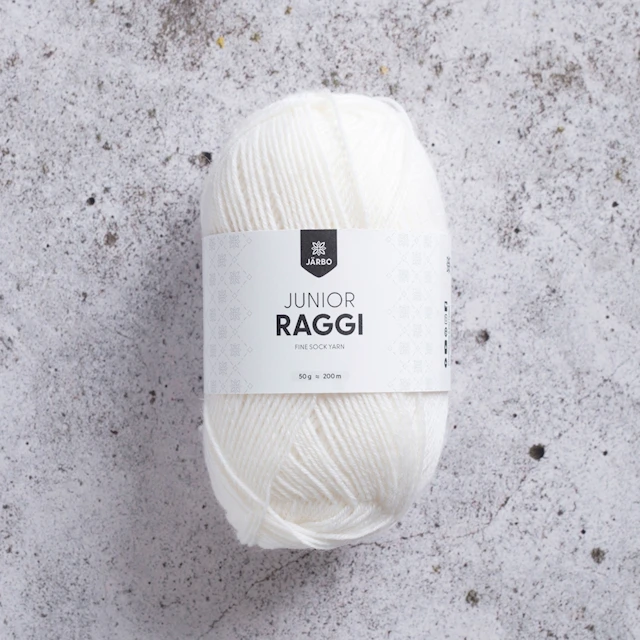Junior Raggi Garn Ullmix 50 g Natural White Järbo