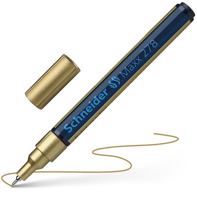 Tuotekuva 1 - Schneider Maxx 278 Paintmarker Gold 0,8 mm neulakärki